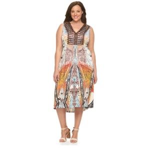 Women's Plus Size High-Low Maxi Dress